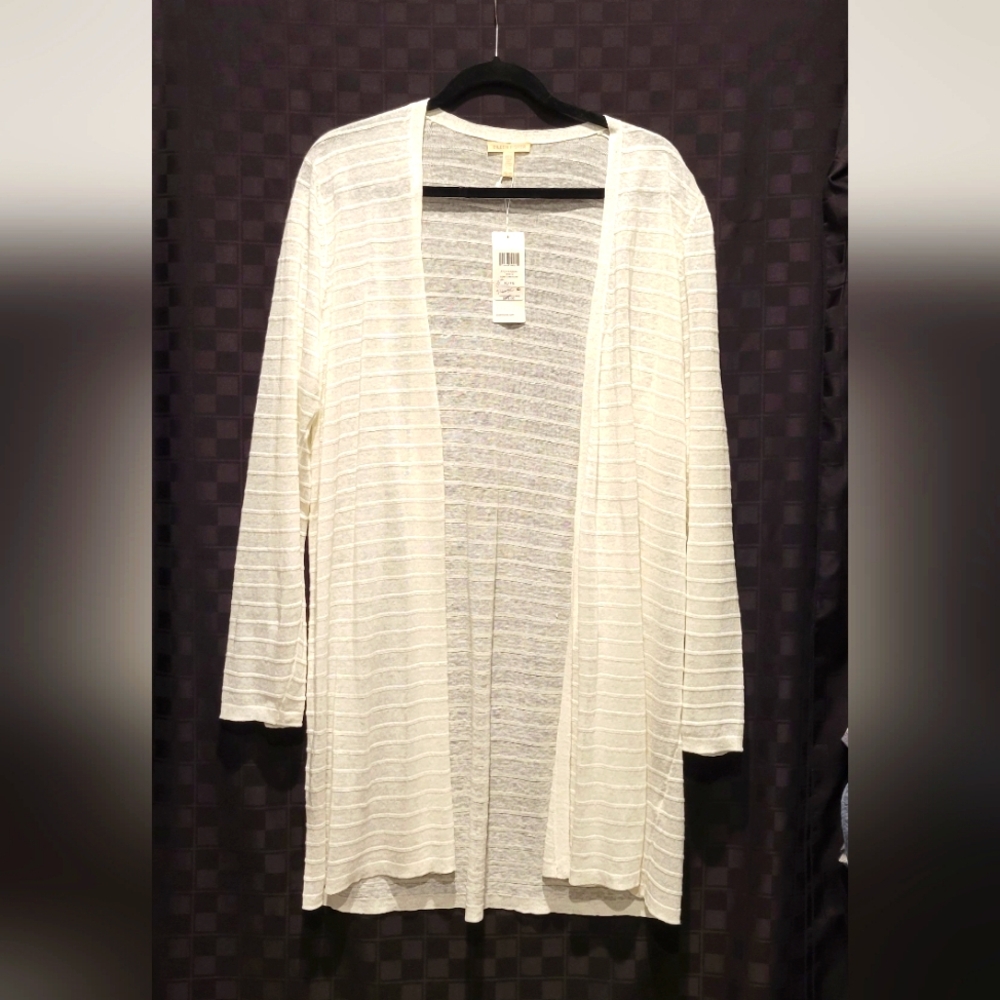 NEW Eileen Fisher Organic Linen long Cardigan